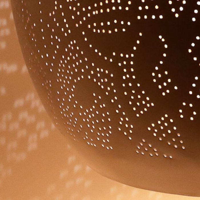 Witte oosterse hanglamp filigrain, Alyssa