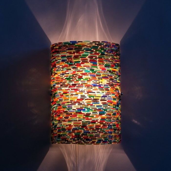 Veelkleurige oosterse wandlamp mozaïek, Mahdia