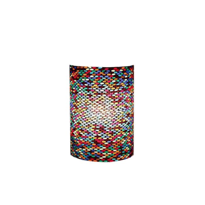 Veelkleurige oosterse wandlamp mozaïek, Mahdia