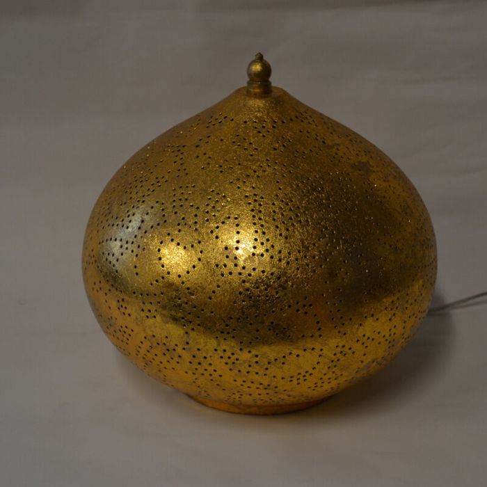 Gouden oosterse tafellamp filigrain, Nour
