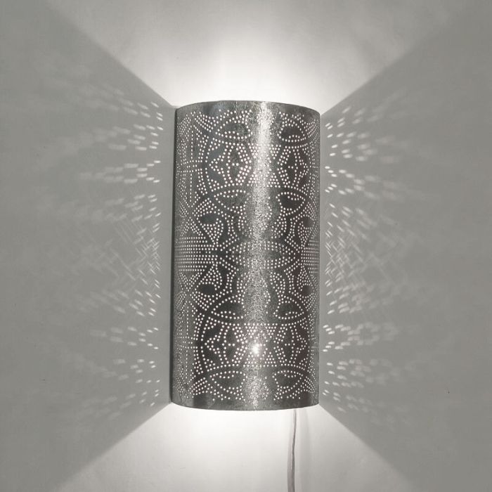 Zilveren oosterse wandlamp filigrain, Israe