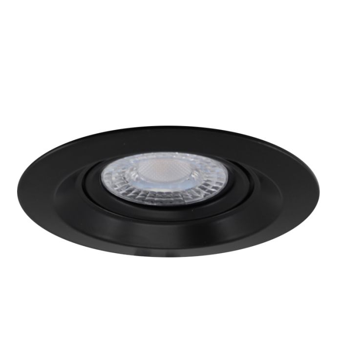 Ronde inbouwspot Tycho, zwart