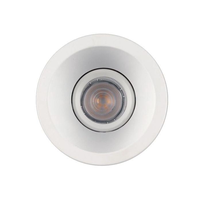 Ronde inbouwspot Tyron, wit