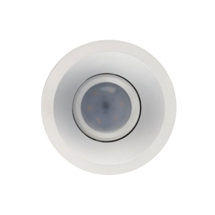 Ronde inbouwspot Tyron, wit