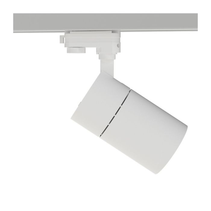 Witte 3-fase spot Rozina, 30W, white switch, dimbaar, Pro