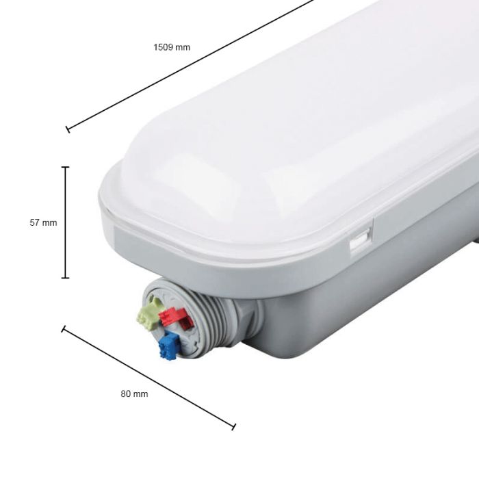 Witte LED balk, Tribun, 50W, 5000K LED, IP65