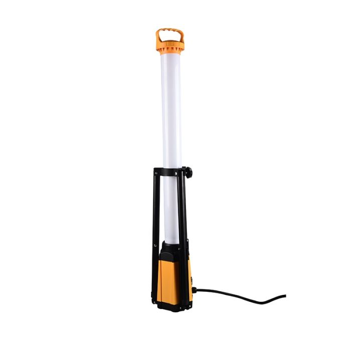 Zwarte werklamp op statief, Helmer, 100W, 6000K LED, IP44