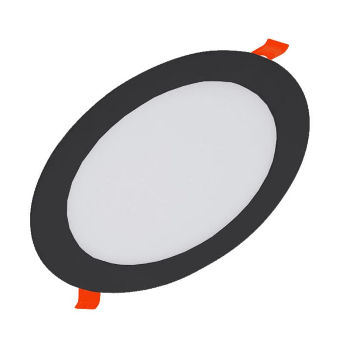 Zwarte downlight aluminium, Umbriel, 6W, 4000K LED, IP44