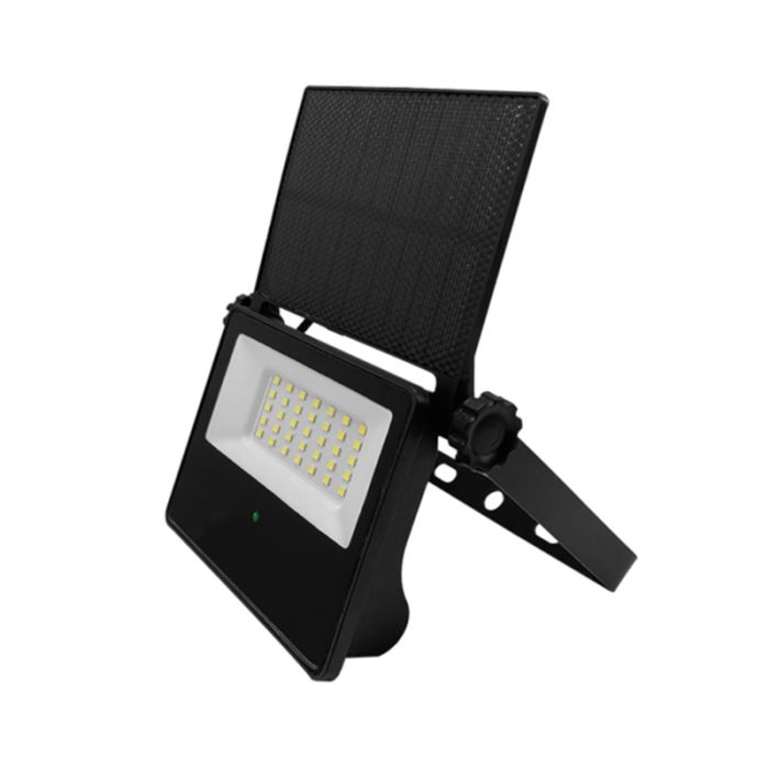 Zwarte schijnwerper op zonne-energie, Philipp, 15W, 6500K LED, IP65