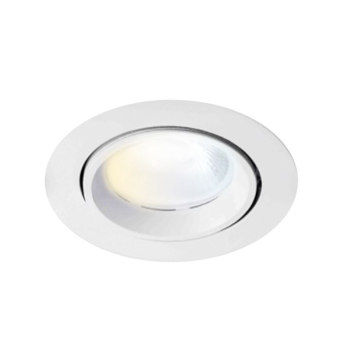 Witte downlight banaanspot, Shanaya, 30W, white switch LED