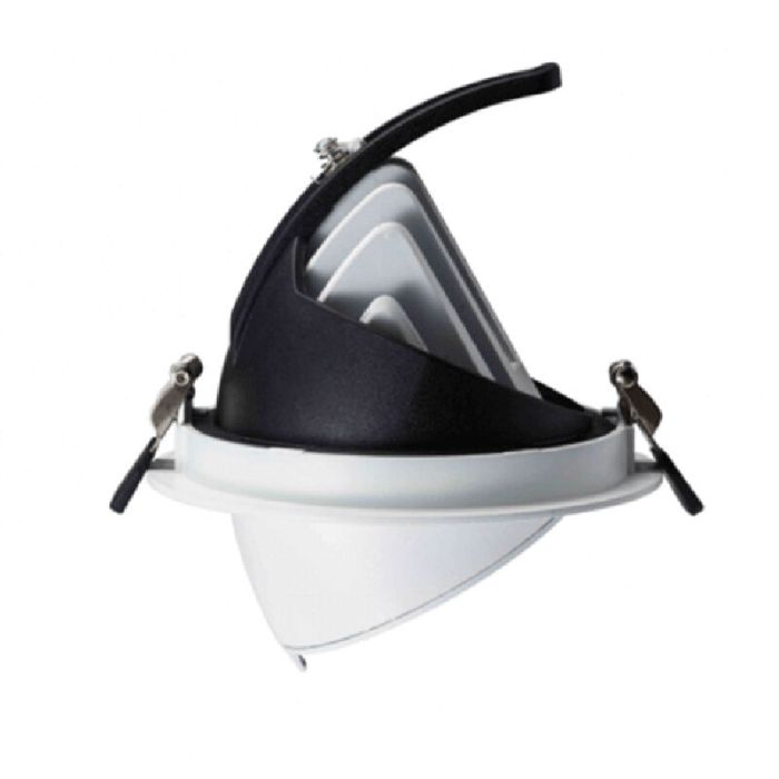 Witte downlight banaanspot, Shanaya, 30W, white switch LED