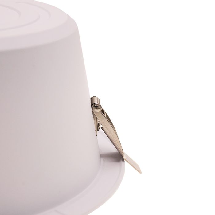 Witte downlight aluminium, Maud, 20W, white switch LED, IP22
