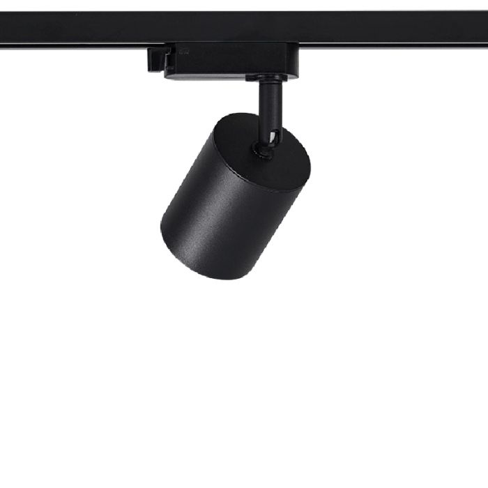 Zwarte 3-fase spot Jayla, 10W, 3000K, Pro