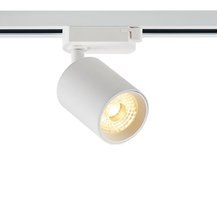Witte 3-fase spot Jayla, 10W, 3000K, Pro