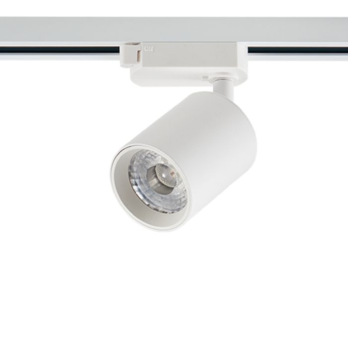 Witte 3-fase spot Jayla, 10W, 3000K, Pro