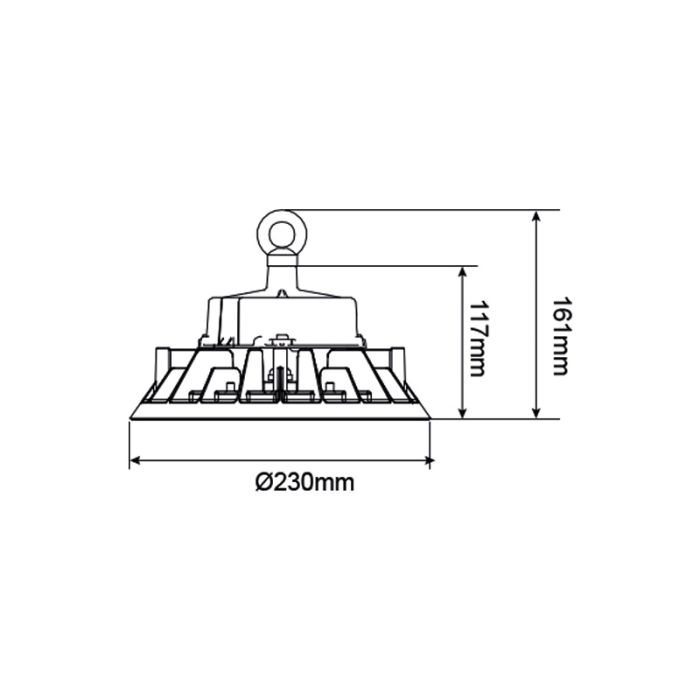 LED high bay met Philips driver - Kady - 100W - 6000K - IP65