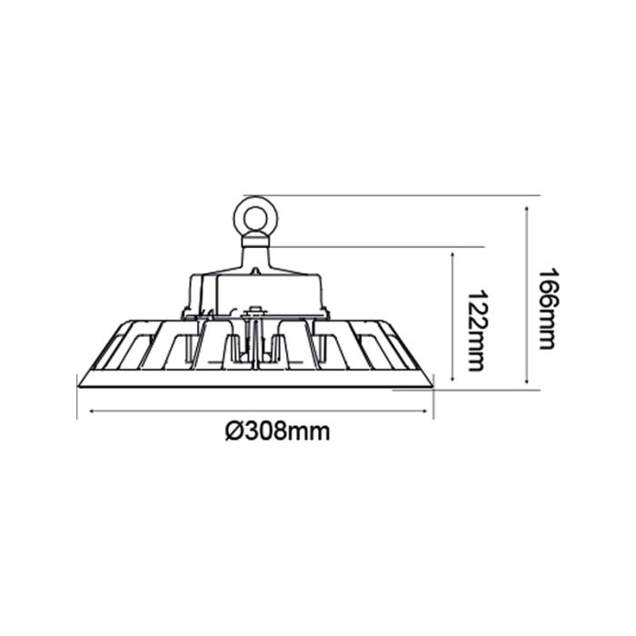LED high bay met Philips driver - Kady - 200W - 4000K - IP65