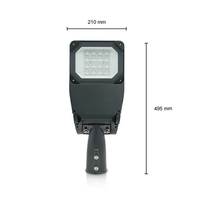 LED straatverlichting Vienna, 50 Watt, 4000K wit, 2 jaar garantie