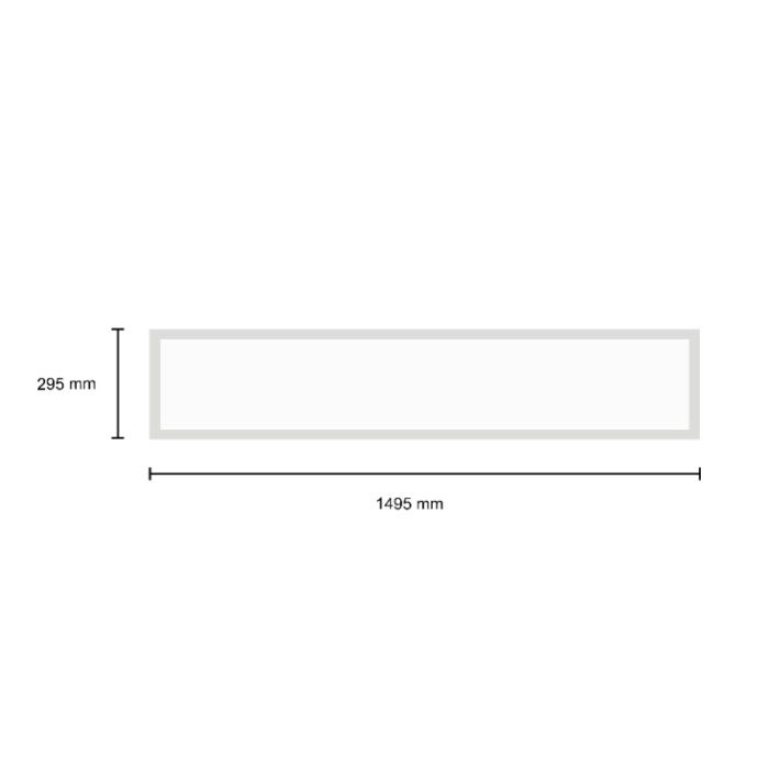LED paneel 30x150 - 40W - RGBW - UGR<22 - back-lit