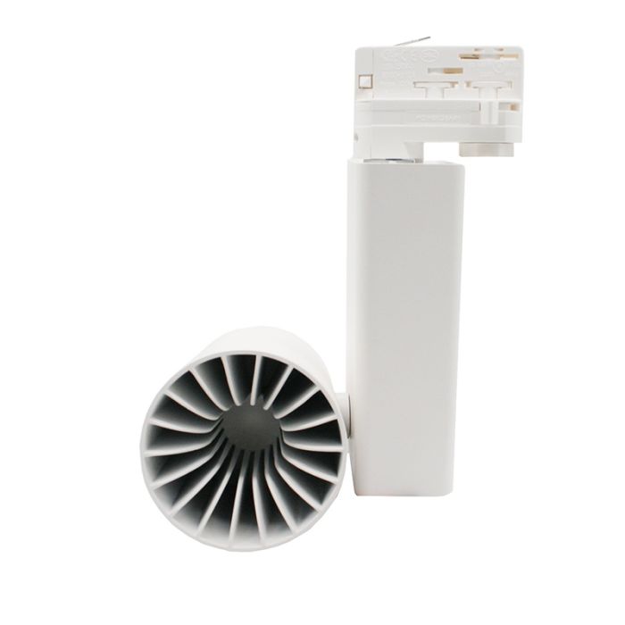 Witte 3-fase spot Deena, 28W, 3000K, Pro