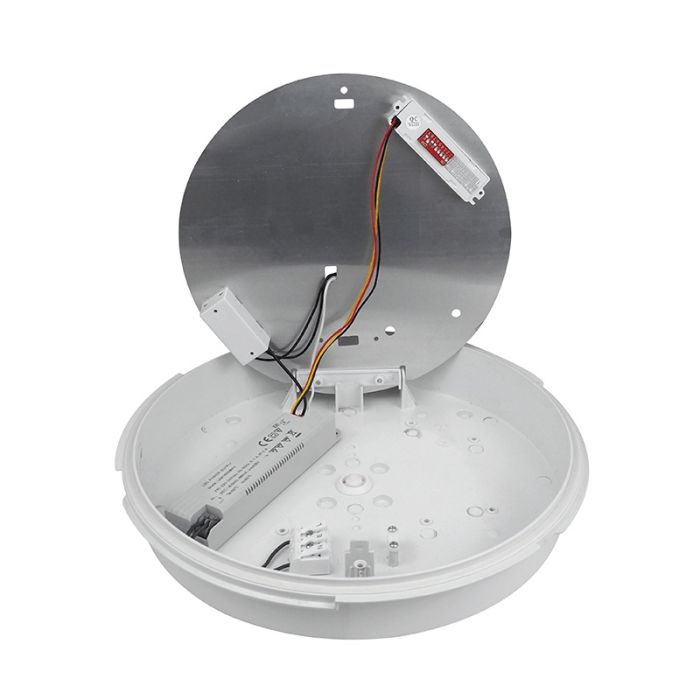 Witte galerijverlichting kunststof, Niamh, 12W, warm tot koud wit verstelbare LED, IP54