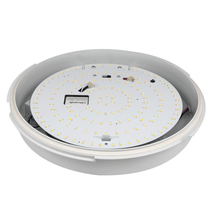 Witte galerijverlichting kunststof, Niamh, 12W, warm tot koud wit verstelbare LED, IP54