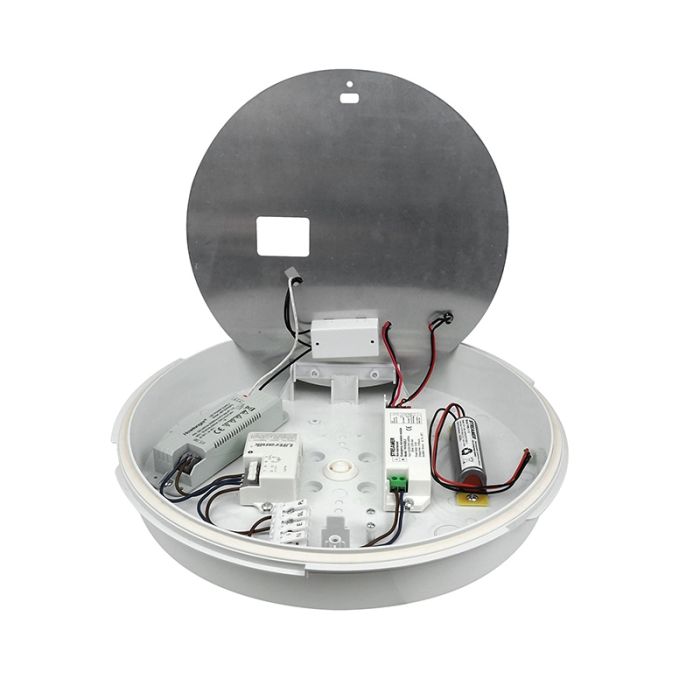 Witte galerijverlichting kunststof, Niamh, 13W, warm tot koud wit verstelbare LED, IP54
