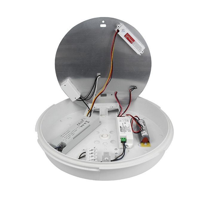 Witte galerijverlichting kunststof, Niamh, 13W, warm tot koud wit verstelbare LED, IP54