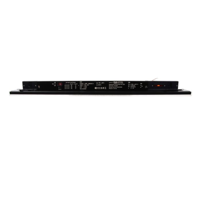 Zwart 3-fase railarmatuur Tora, 27W, 5000K, 60 cm, Pro
