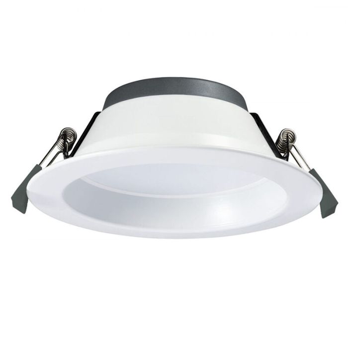 Witte downlight aluminium, Otmar, 10W, white switch LED, IP22