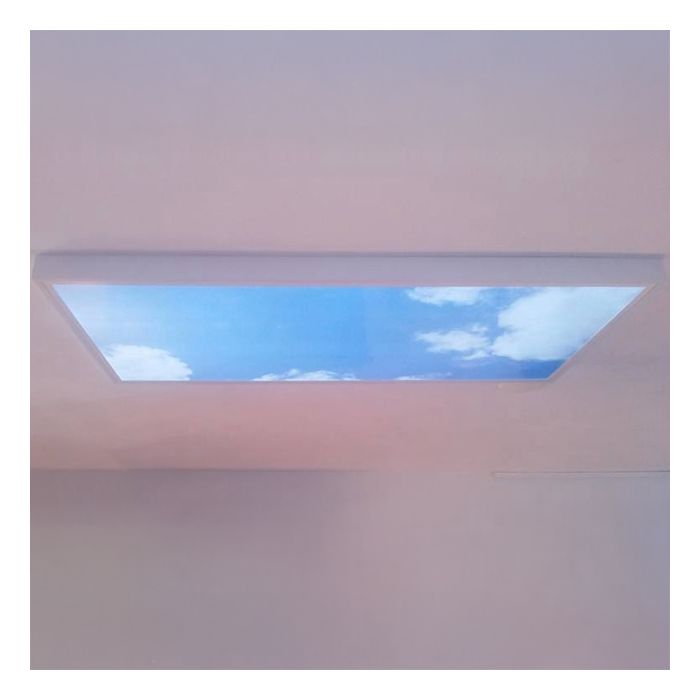 Fotoprint wolk - set van 4 acrylplaten met print, voor 60x60 cm LED panelen