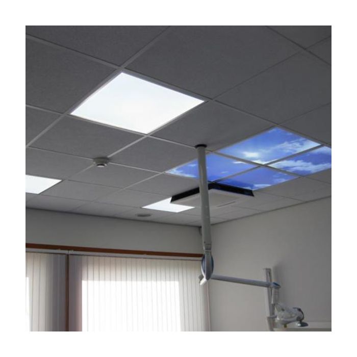 Fotoprint wolk - set van 4 acrylplaten met print, voor 60x60 cm LED panelen