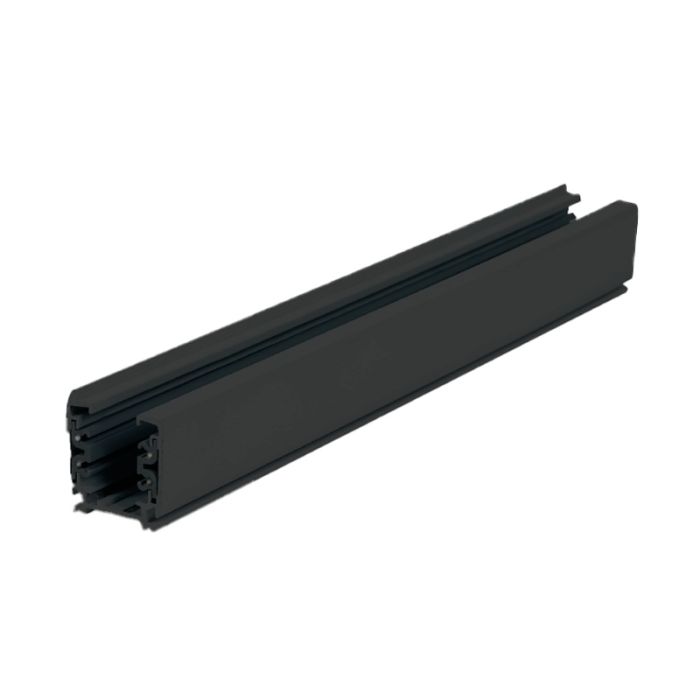 3-fase rail, 3 meter, zwart, Pro
