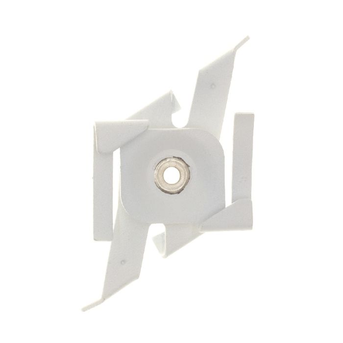 Systeemplafond clip voor 3-fase railverlichting, wit, Pro