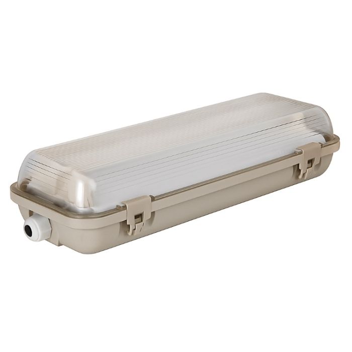 60 cm waterdicht LED TL armatuur - Dura - voor 2 TL's - IP65