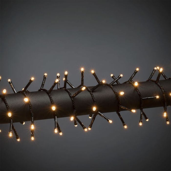 24m LED kerstverlichting buiten, 320 warm witte lampjes