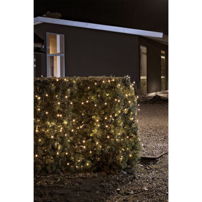 24m LED kerstverlichting buiten, 320 warm witte lampjes