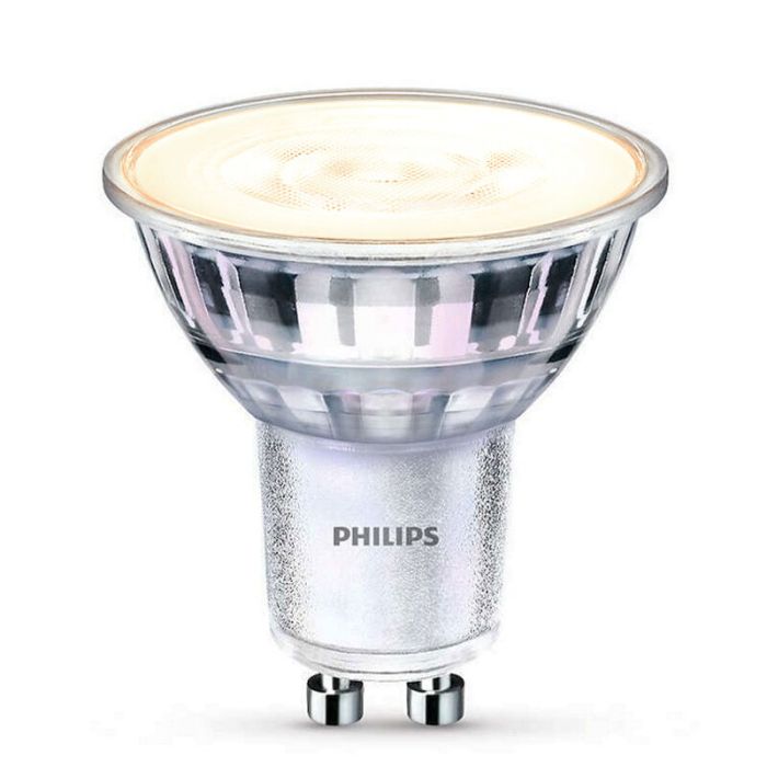 Philips GU10 LED lamp, Pascal, transparant, 4,6W, 2700K