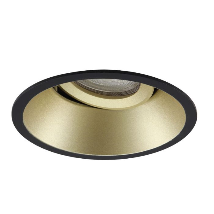 Aluminium inbouwspot goud, Tyron