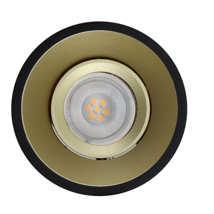 Aluminium inbouwspot goud, Tyron
