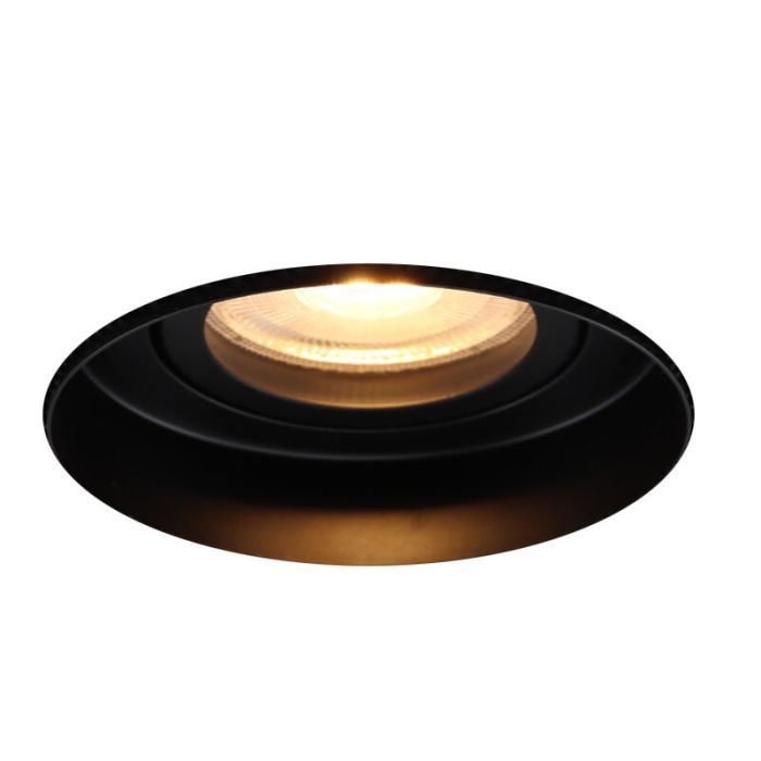 Aluminium trimless inbouwspot zwart, Royce
