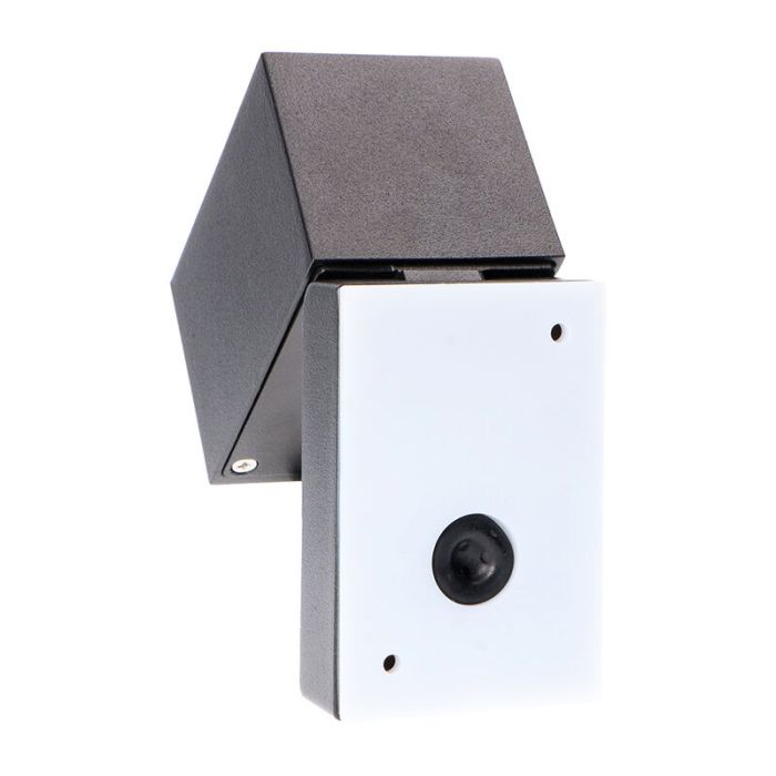 Zwarte buiten wandlamp Isobel, aluminium, modern, IP44