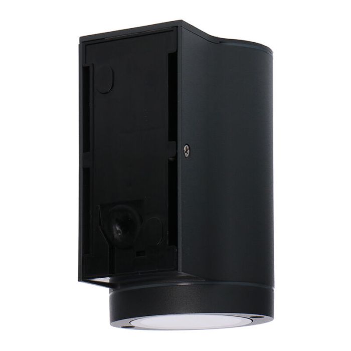 Antraciete buiten wandlamp met schemersensor Ivana, aluminium, modern, IP44