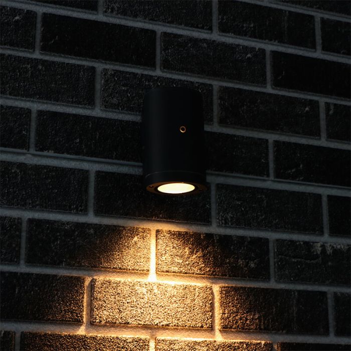 Antraciete buiten wandlamp met schemersensor Ivana, aluminium, modern, IP44