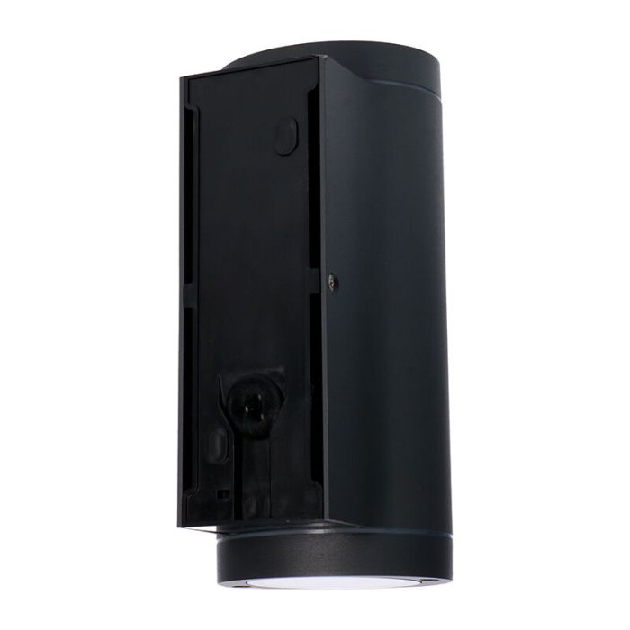 Antraciete buiten wandlamp met schemersensor Ivana, aluminium, modern, IP44