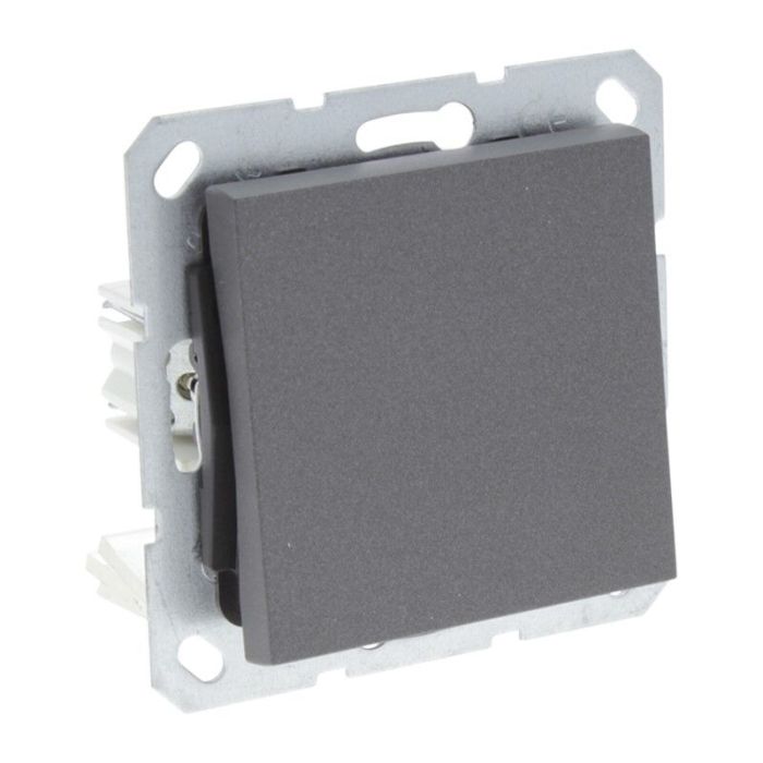 Q-Link S-Line Schakelaar Inbouw Wissel, Zwart/antraciet