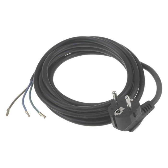 Q-Link aansluitsnoer randaarde, 2500w 3 x 1.0 mm. 2.5 m zwart
