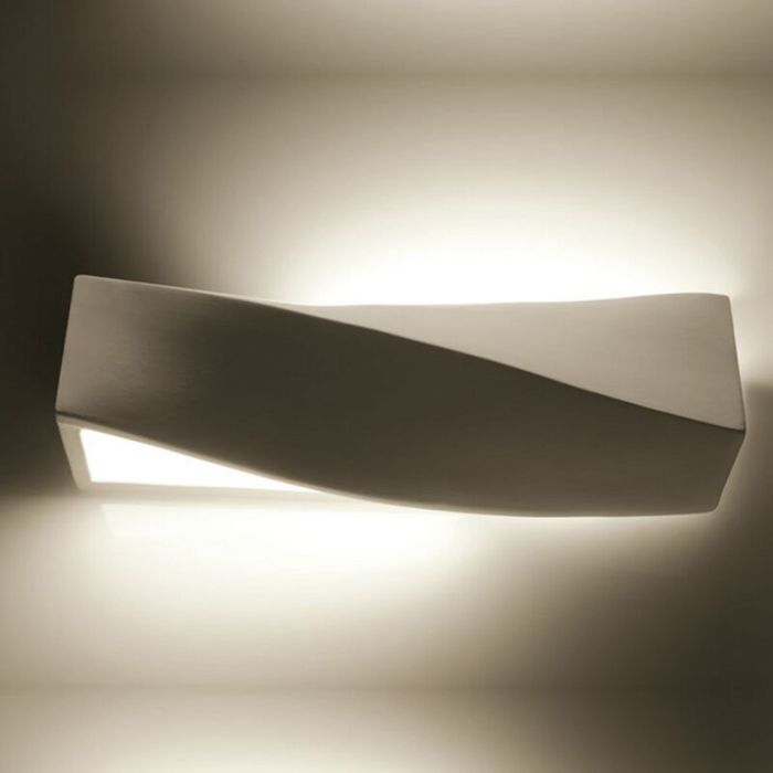 Moderne up down wandlamp Annick, wit, keramiek
