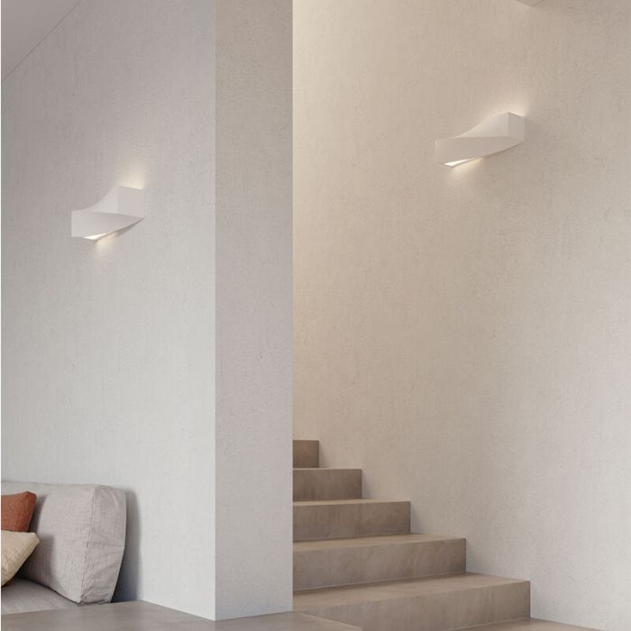 Moderne up down wandlamp Annick, wit, keramiek