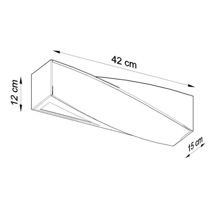 Moderne up down wandlamp Annick, wit, keramiek